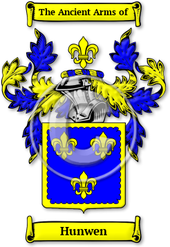 Hunwen Family Crest Download (jpg) Legacy Series - 150 DPI