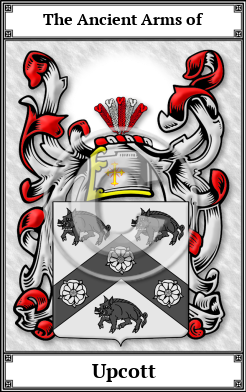 Upcott Family Crest Download (JPG)  Book Plated - 150 DPI