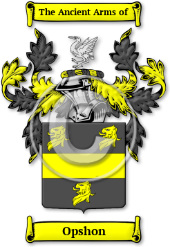 Opshon Family Crest Download (jpg) Legacy Series - 150 DPI