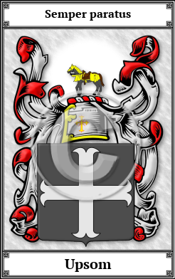 Upsom Family Crest Download (JPG)  Book Plated - 150 DPI