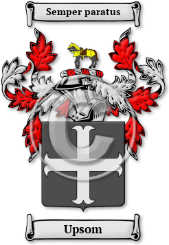 Upsom Family Crest Download (jpg) Legacy Series - 150 DPI
