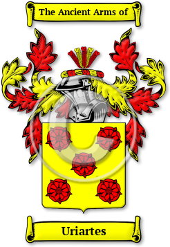 Uriartes Family Crest Download (jpg) Legacy Series - 150 DPI
