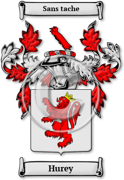 Hurey Family Crest Download (jpg) Legacy Series - 150 DPI