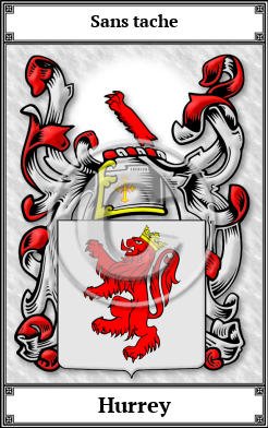 Hurrey Family Crest Download (JPG)  Book Plated - 150 DPI