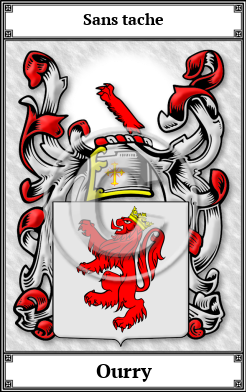 Ourry Family Crest Download (JPG)  Book Plated - 150 DPI