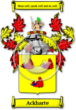 Ackharte Family Crest Download (jpg) Legacy Series - 150 DPI
