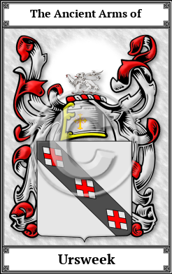 Ursweek Family Crest Download (JPG) Book Plated - 600 DPI