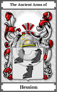 Hession Family Crest Download (JPG)  Book Plated - 150 DPI