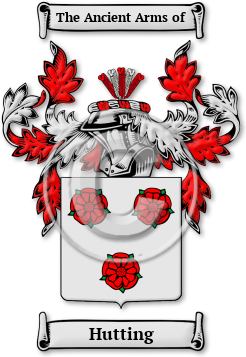 Hutting Family Crest Download (jpg) Legacy Series - 150 DPI