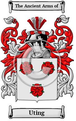 Uting Family Crest Download (jpg) Heritage Series - 150 DPI