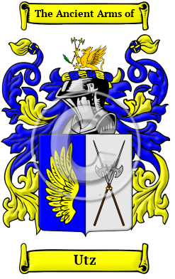 Utz Family Crest Download (JPG) Heritage Series - 600 DPI