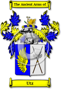Utz Family Crest Download (jpg) Legacy Series - 150 DPI