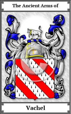 Vachel Family Crest Download (JPG)  Book Plated - 150 DPI