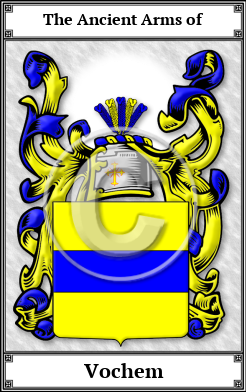 Vochem Family Crest Download (JPG)  Book Plated - 150 DPI