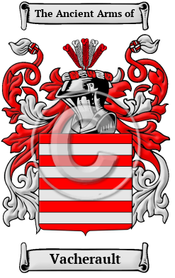 Vacherault Family Crest/Coat of Arms