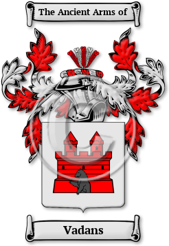 Vadans Family Crest Download (jpg) Legacy Series - 150 DPI