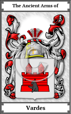 Vardes Family Crest Download (JPG) Book Plated - 600 DPI