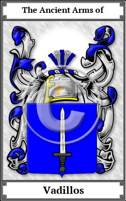 Vadillos Family Crest Download (JPG) Book Plated - 600 DPI