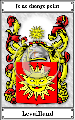 Levailland Family Crest Download (JPG)  Book Plated - 150 DPI