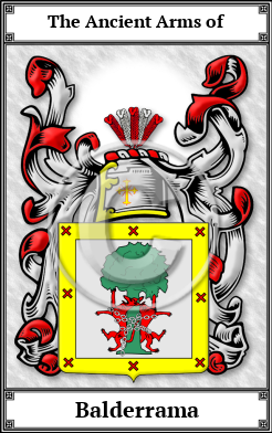 Balderrama Family Crest Download (JPG)  Book Plated - 150 DPI