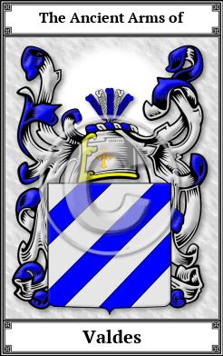 Valdes Family Crest Download (JPG) Book Plated - 600 DPI