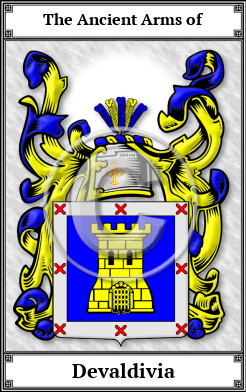 Devaldivia Family Crest Download (JPG)  Book Plated - 150 DPI