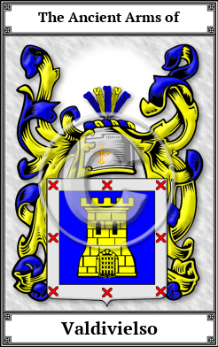 Valdivielso Family Crest Download (JPG)  Book Plated - 150 DPI