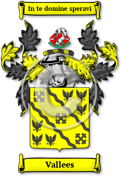 Vallees Family Crest Download (jpg) Legacy Series - 150 DPI