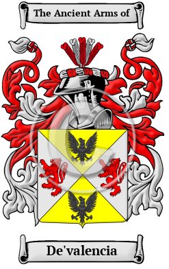 De'valencia Family Crest/Coat of Arms