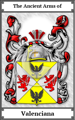 Valenciana Family Crest Download (JPG)  Book Plated - 150 DPI