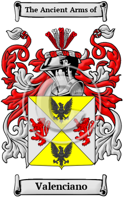 Valenciano Family Crest Download (JPG) Heritage Series - 300 DPI