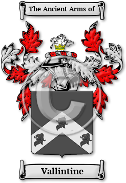 Vallintine Family Crest Download (jpg) Legacy Series - 150 DPI