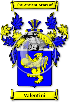 Valentini Family Crest Download (jpg) Legacy Series - 150 DPI