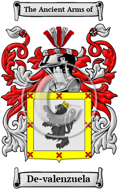 De-valenzuela Family Crest Download (JPG) Heritage Series - 300 DPI