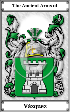 Vázquez Family Crest Download (JPG)  Book Plated - 150 DPI