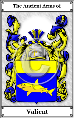 Valient Family Crest Download (JPG)  Book Plated - 150 DPI