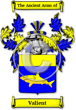 Valient Family Crest Download (jpg) Legacy Series - 150 DPI