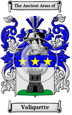 Valiquette Family Crest Download (JPG) Heritage Series - 600 DPI