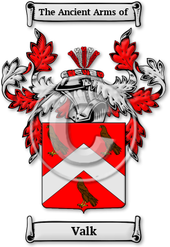 Valk Family Crest Download (jpg) Legacy Series - 150 DPI