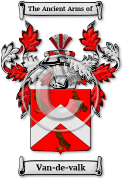 Van-de-valk Family Crest Download (jpg) Legacy Series - 150 DPI
