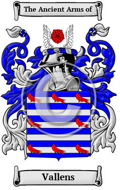 Vallens Family Crest/Coat of Arms