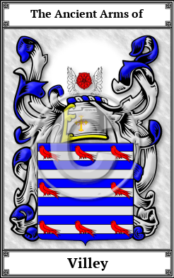 Villey Family Crest Download (JPG)  Book Plated - 150 DPI