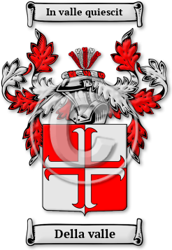 Della valle Family Crest Download (jpg) Legacy Series - 150 DPI