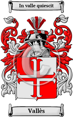 Vallès Family Crest/Coat of Arms
