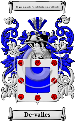 De-valles Family Crest Download (JPG) Heritage Series - 300 DPI