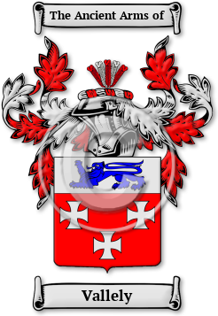 Vallely Family Crest Download (JPG) Legacy Series - 600 DPI