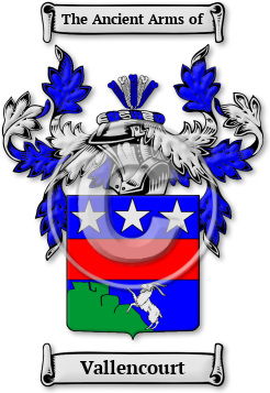 Vallencourt Family Crest Download (jpg) Legacy Series - 150 DPI