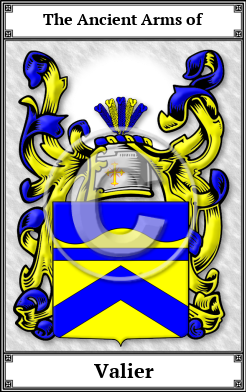 Valier Family Crest Download (JPG)  Book Plated - 150 DPI