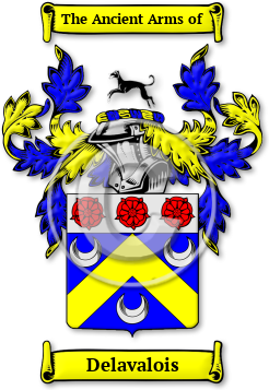 Delavalois Family Crest Download (jpg) Legacy Series - 150 DPI