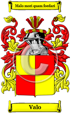 Valo Family Crest/Coat of Arms